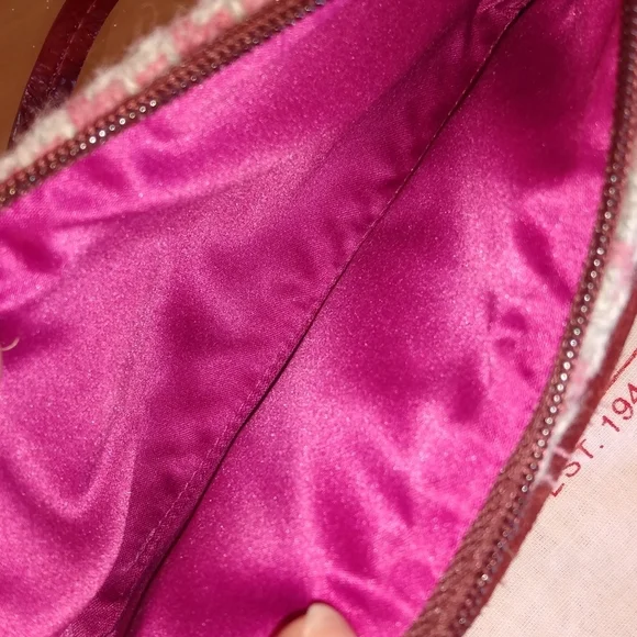 NEW, Vintage Coach Hamptons Houndstooth Skinny Turnlock Wristlet - Picture 11 of 16